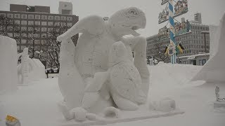 お国柄の特色、作品に込め 雪まつりで国際コンクール