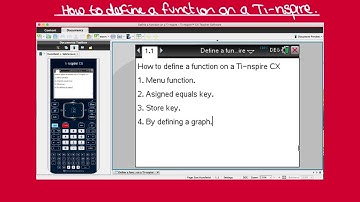 How to define a function on a ti-nspire