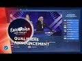 The exciting qualifiers announcement of the first Semi-Final - Eurovision 2019