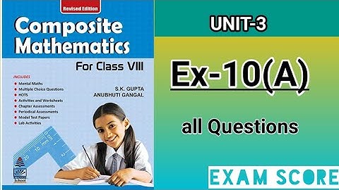 composite mathematics class 8  || variation and direct and inverse proportion || Ex.10A ||