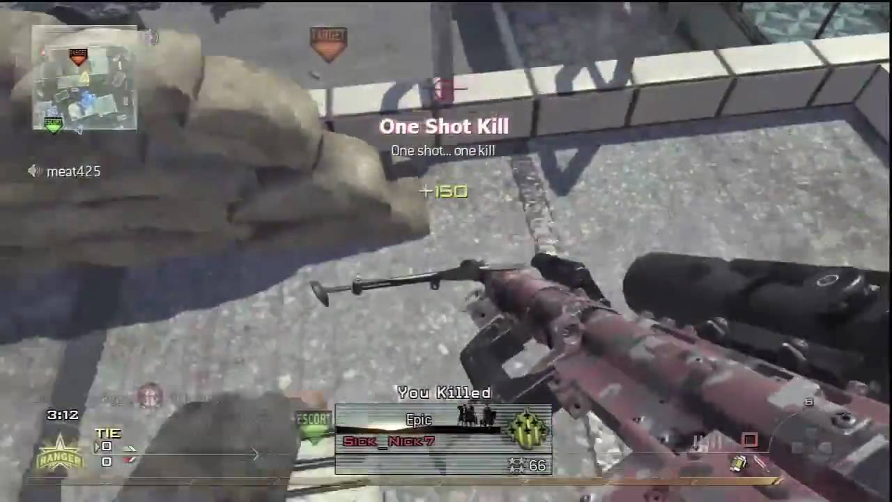 Modern Warfare 2 Sniper / Knife Throwing Montage