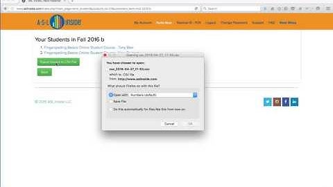Export Grades To CSV