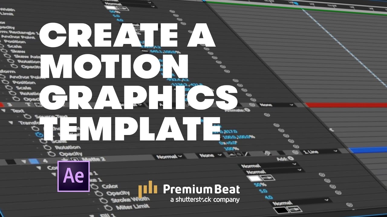 How To Create A Motion Graphics Template PremiumBeat YouTube