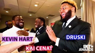 Kevin Hart, Druski & Kai Cenat LINK UP Again at the BET Awards 2025! Kai Cenat's BET Awards Moments