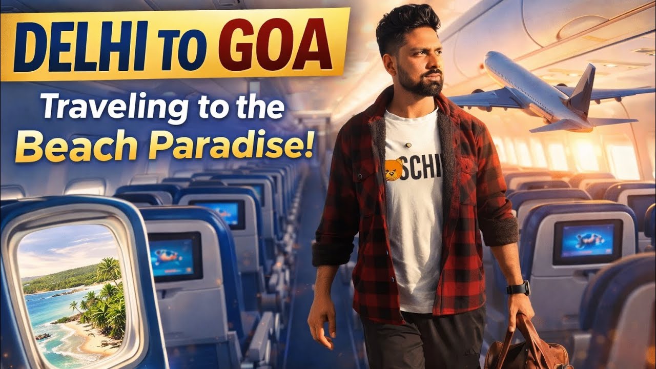 Delhi Se Goa Ka Safar 😍✈️ | Full Airport + Flight Experience | EP 1