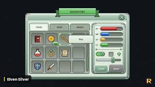 Fantasy RPG UI Kit - 6 Styles, 9-Slice Inventory UI for Unity