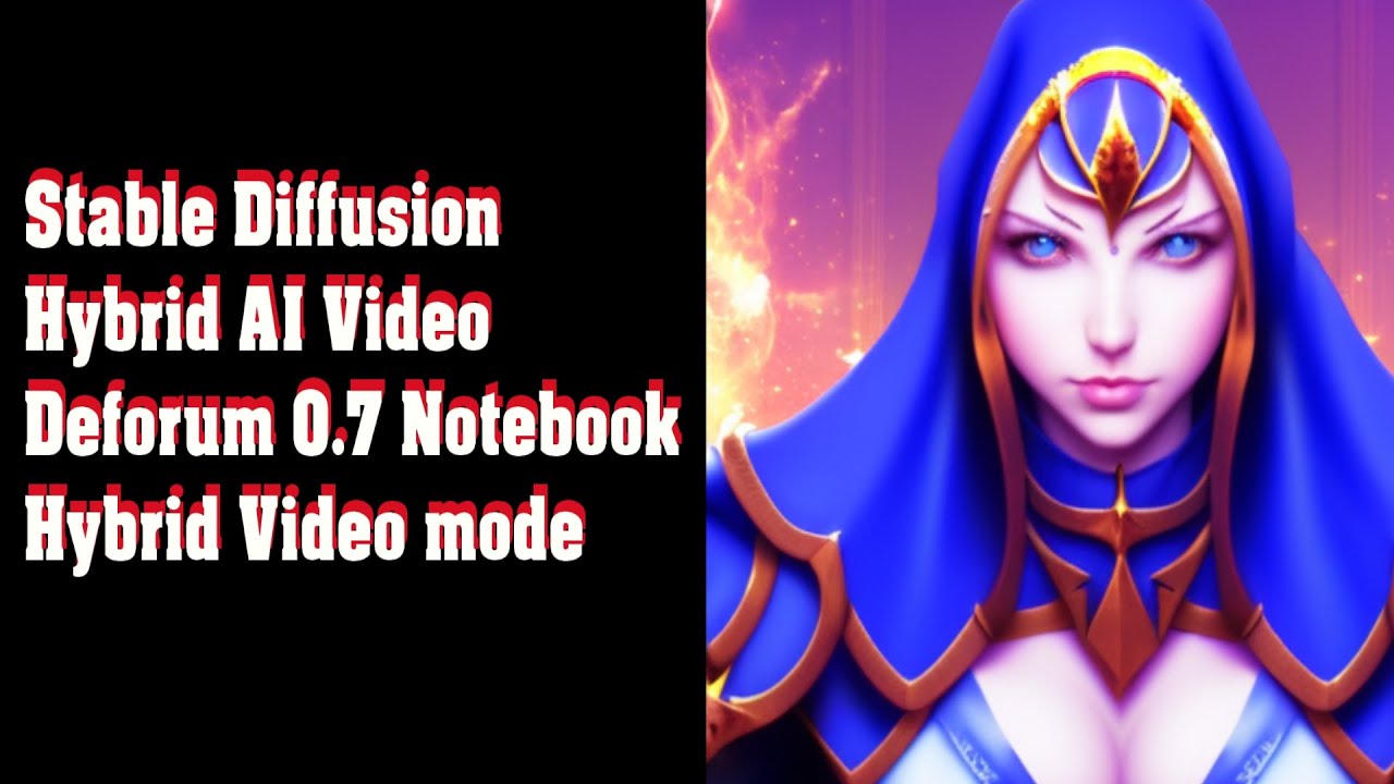 Stable Diffusion Hybrid AI Video Deforum 0.7 notebook Hybrid Video mode
