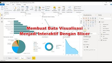 Membuat Data Visualisasi Menjadi Interaktif Dengan Slicer Menggunakan Power BI