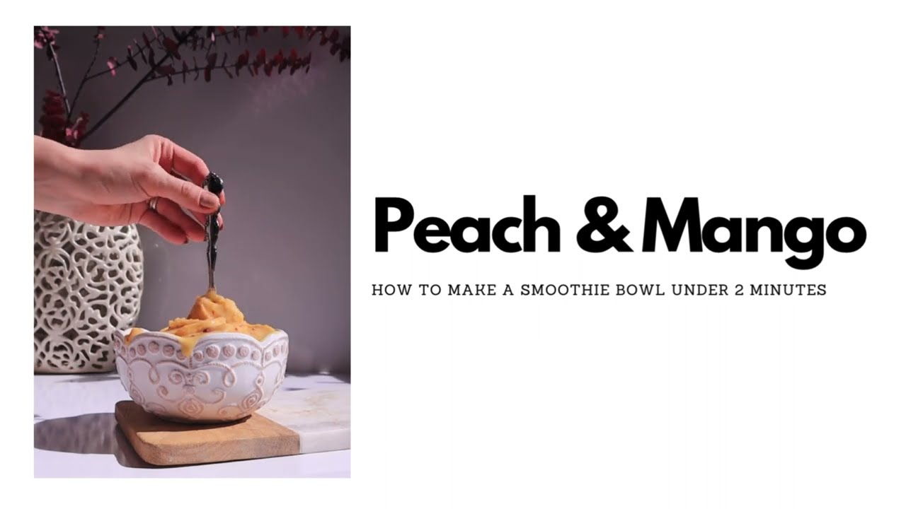 Mango peach smoothie | Freshly smooth
