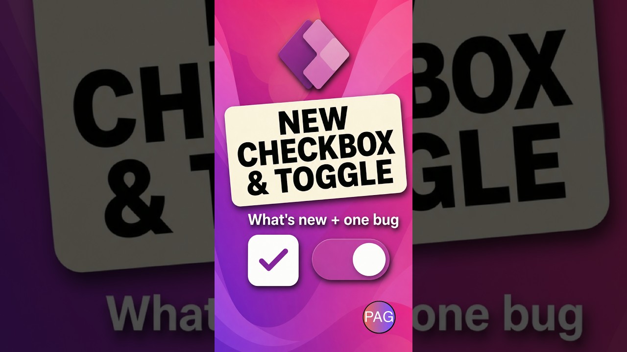 Power Apps Modern Checkbox and Toggle Updates! #powerapps