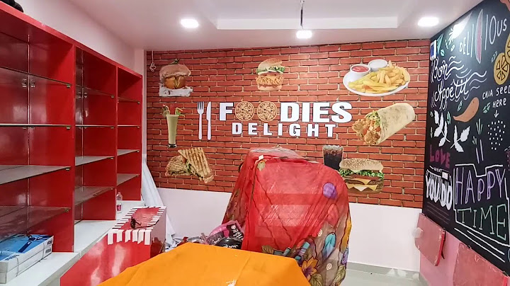 3D Customize Wallpaper Hotel restoration fast food center interior design decor nagpur