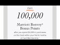 American Express Card Upgrade offer:  100,000 Bonvoy Points with No Credit Check