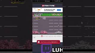 Luh10 Plays Nitro Type For The First Time Must Watch! | #luh10frmatl on #Twitch