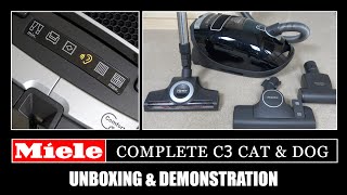 Miele Complete C3 Cat & Dog Vacuum Cleaner Unboxing & Demonstration