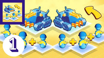 Merge Toy Army: Commander TD Walkthrough Gameplay Tutorial Part 1 || For Android and iOS