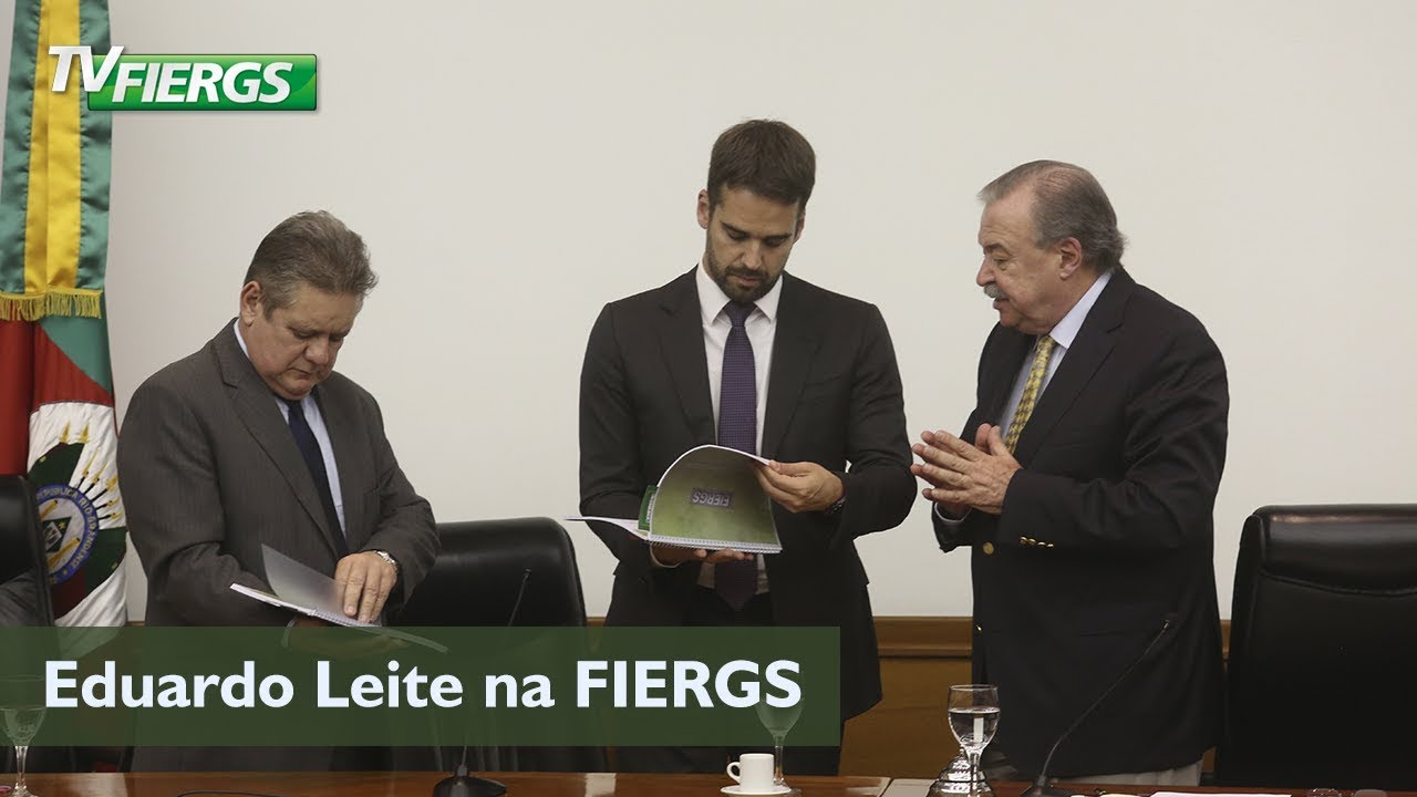 Leite participa de almoço na Fiergs e defende projeto que eleva o ICMS