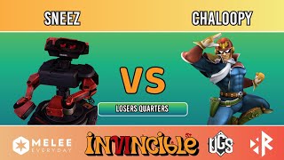 Invincible 6  -  Losers Quarters  -  Sneez(ROB) Vs. Chaloopy(Captain Falcon)
