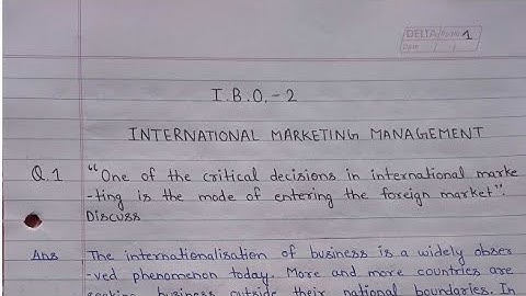 IBO 02 solved Assignment 2021-22| IBO 02 ignou solved handwritten Assignment 2021-22| M.COM 2021-22