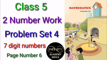 2 Number Work | Problem set 4 Seven digit numbers 5th Math chapter 2 Maharashtra State Board Reading