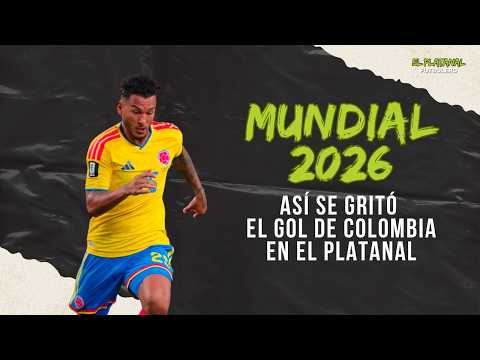 ⁣Así se gritó el gol de Colombia ante Ghana en el Platanal Futbolero