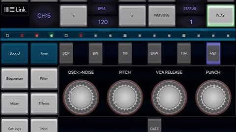 6X806 Noise Drum Synth for IOS in Beta Testing