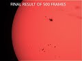 SUNSPOTS THROUGH TWO DIFFERENT TELESCOPES (70 &amp; 80 mm)- 01/17/2023