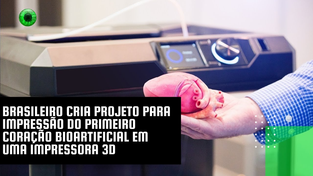 Brasileiro cria projeto para impressão do primeiro coração bioartificial em uma impressora 3D