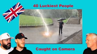 40 Luckiest People Caught On Camera! REACTION!! | OFFICE BLOKES REACT!!