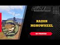 3D Printed Razor Monowheel Attack Cycle in G.I. Joe Classified Scale
