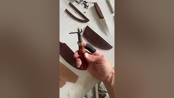 Quick knife sheath tutorial. #howto #diy #leather