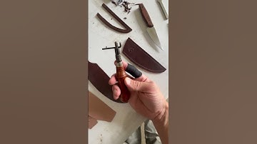 Quick knife sheath tutorial. #howto #diy #leather