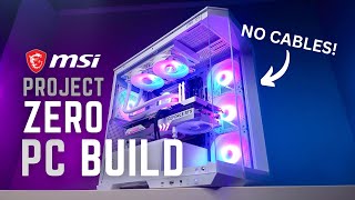 Zero Cables White PC Build | MSI B760M Project Zero | MAG Pano M100R | RTX 4070Ti | 14700K | DDR5