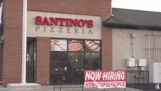 'It was all supposed to be a joke': Viral pizza sign gains attraction through social media