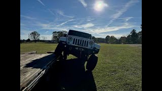 Jeep JKU  Sway Bar disconnected.