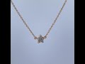 Ankerkette Stern Anhänger Silber 925 vergoldet Natur Zikron Edelsteine 0.15ct