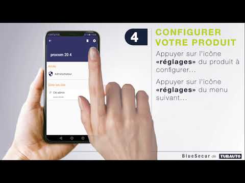 Utilisation de l'application BlueSecur Tubauto
