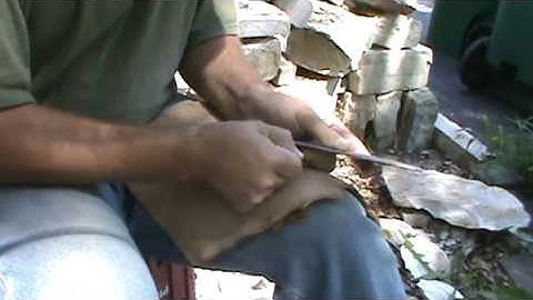 Knapping thin blade Part III