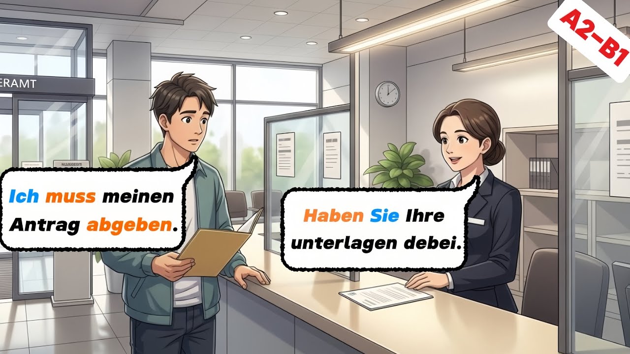 Deutsch lernen durch Hören (A2–B1) | Alltag Dialoge & Geschichten