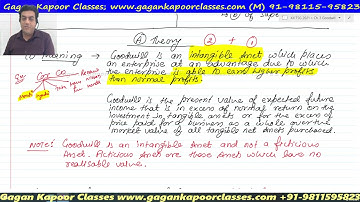 Valuation of Goodwill Class 1 Introduction and theory | Accounting Class 12
