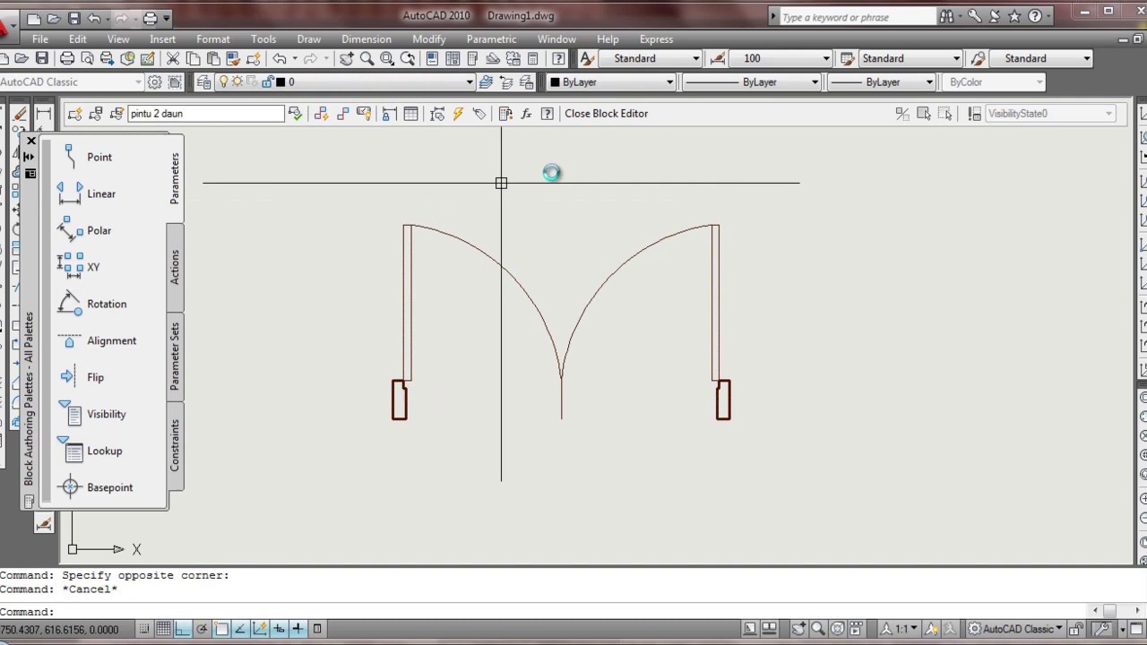  Cara  Membuat  Kusen Pintu dan Jendela  di Autocad YouTube