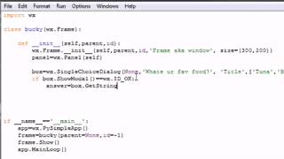 wxPython Programming Tutorial   6   List for Input   YouTube