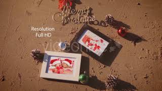 Christmas Photo Frame On Thee Beach   After Effects Template screenshot 5