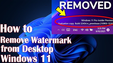 How to Remove Windows 11 Version Watermark from Desktop