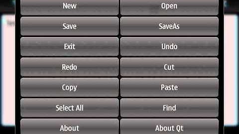 Qt application: QNotepad runs on N900 Maemo