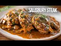 DELICIOUS Salisbury steak with a rich, tasty onion and mushroom sauce