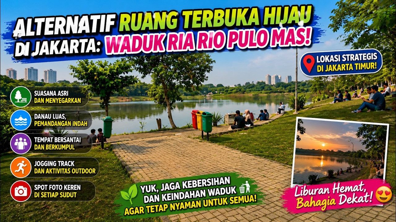 Alternatif Ruang Terbuka Hijau Di Jakarta: Waduk Ria Rio Pulo Mas ...