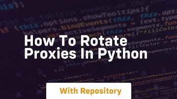 How to rotate proxies in python