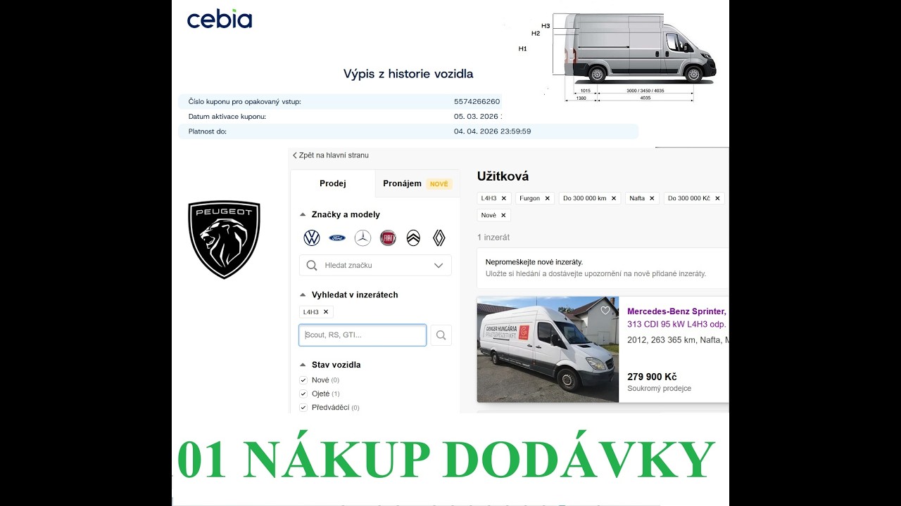 01 Nákup dodávky