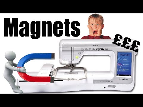 Video: Vil en magnet beskadige en computerstyret symaskine?
