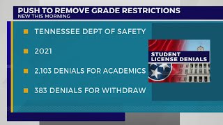 Push to remove grade restrictions for drivers licenses